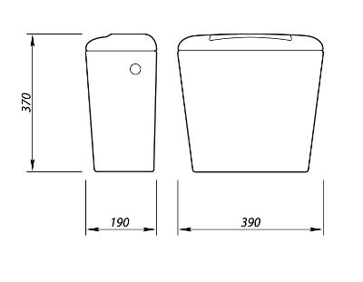 Бачок Универсал кноп.нижняя подводка цветной Лобненский стройфарфор 1015214 - Вид №1