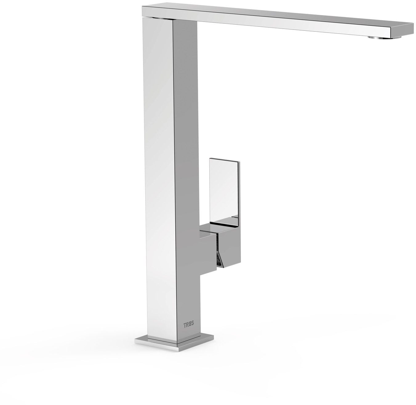 Смеситель для раковины CUADRO High с одной ручкой и боковым рычагом-00648501 TRES