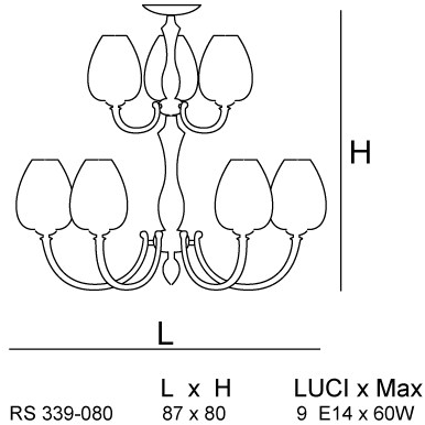 Siru Люстра из муранского стекла Alveare Rs 339-080  - Вид №1