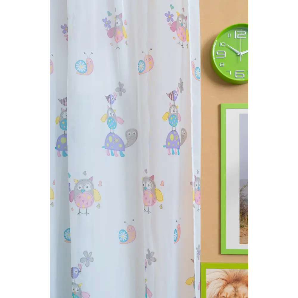 Тюль на ленте «Сова» 250х260 см вуаль цвет сиреневый GARDEN STLM-2177770 - Вид №5