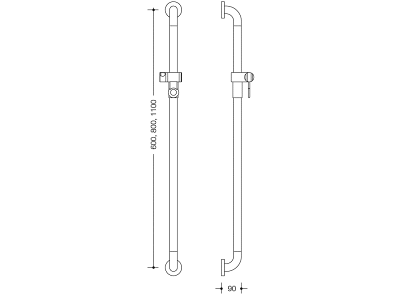 477.33.100 держатель для душа HEWI Serie 477/801  - Вид №3