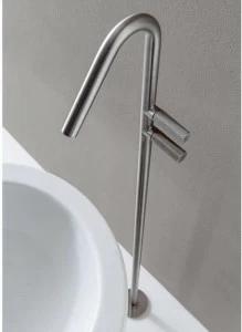 Rubinetterie Treemme Напольный смеситель для ванны из нержавеющей стали с одним отверстием 22mm