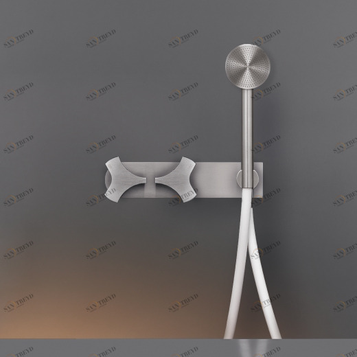 Настенный 2 прогрессивные смесители, установленные для ванной / душем с круглый ручной душ диаметр 65 мм  ZIQ43Y CEADESIGN 