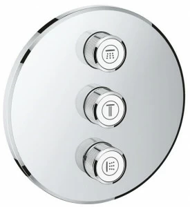 Внешняя часть вентиля GROHE Grohtherm SmartControl, на 3 выхода, хром (29122000)