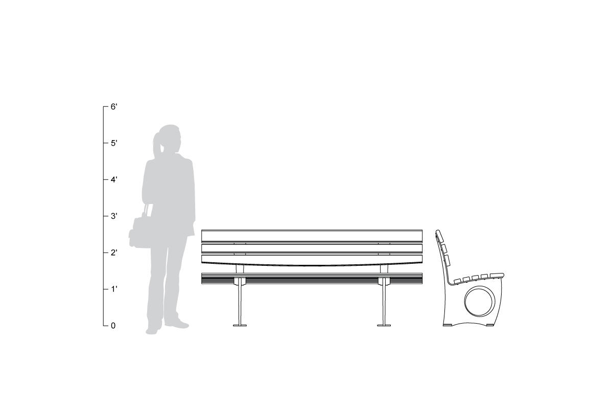 FSRT48 Скамейка Леда  Forms-surfaces  - Вид №8