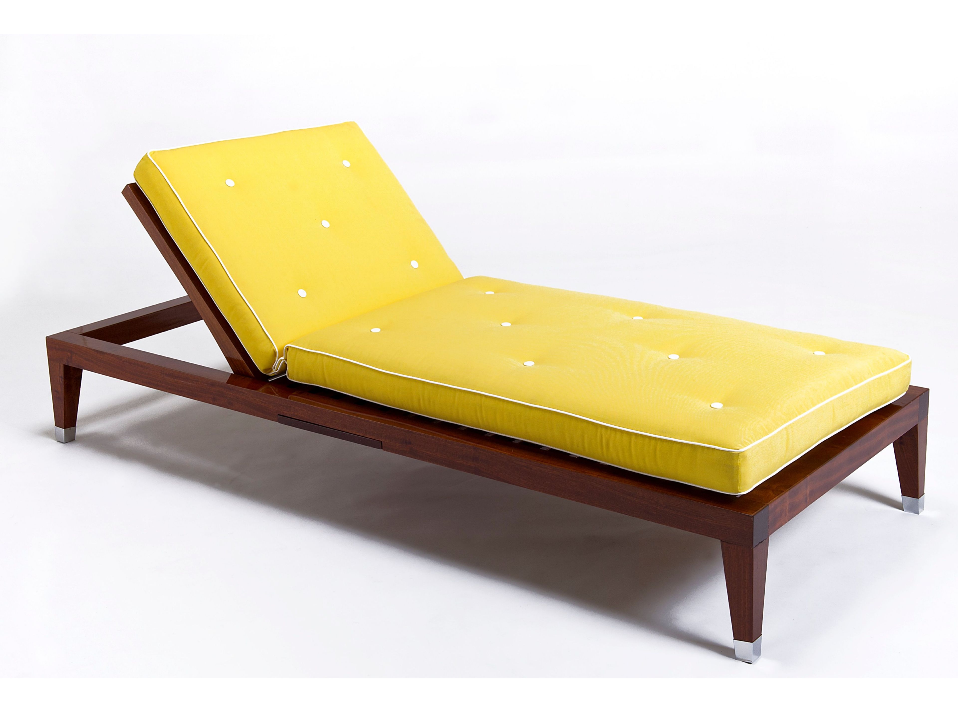 Садовая кровать из красного дерева и акриловой ткани Unopiù C'est la vie ARCH-00100166 - Вид №2