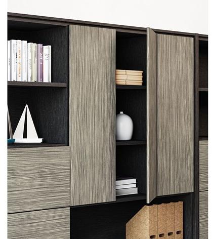 Las Mobili Модульный лакированный шкаф для хранения для офиса с распашными дверцами Elite sun-id-1352480 - Вид №2