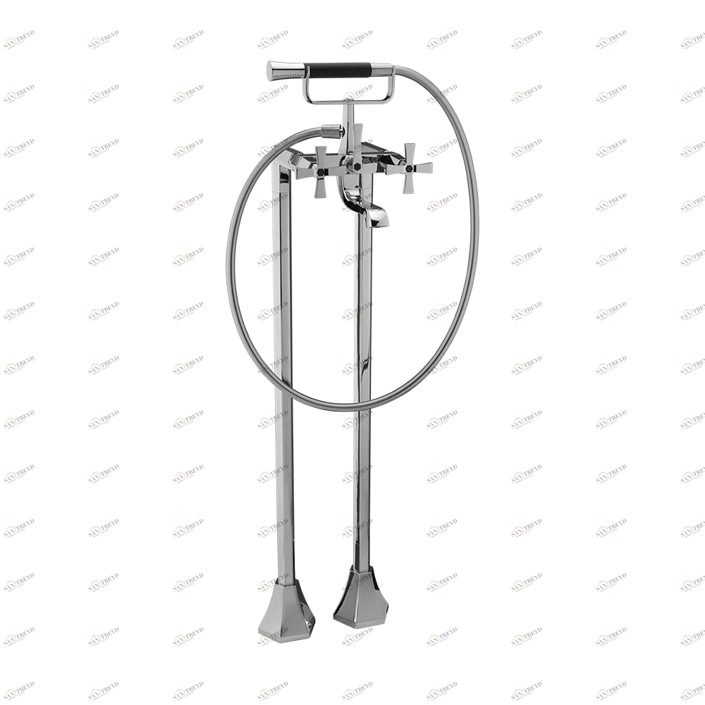 Смеситель для ванны напольный с душем, 2 отв Cisal CHERIE CX004200