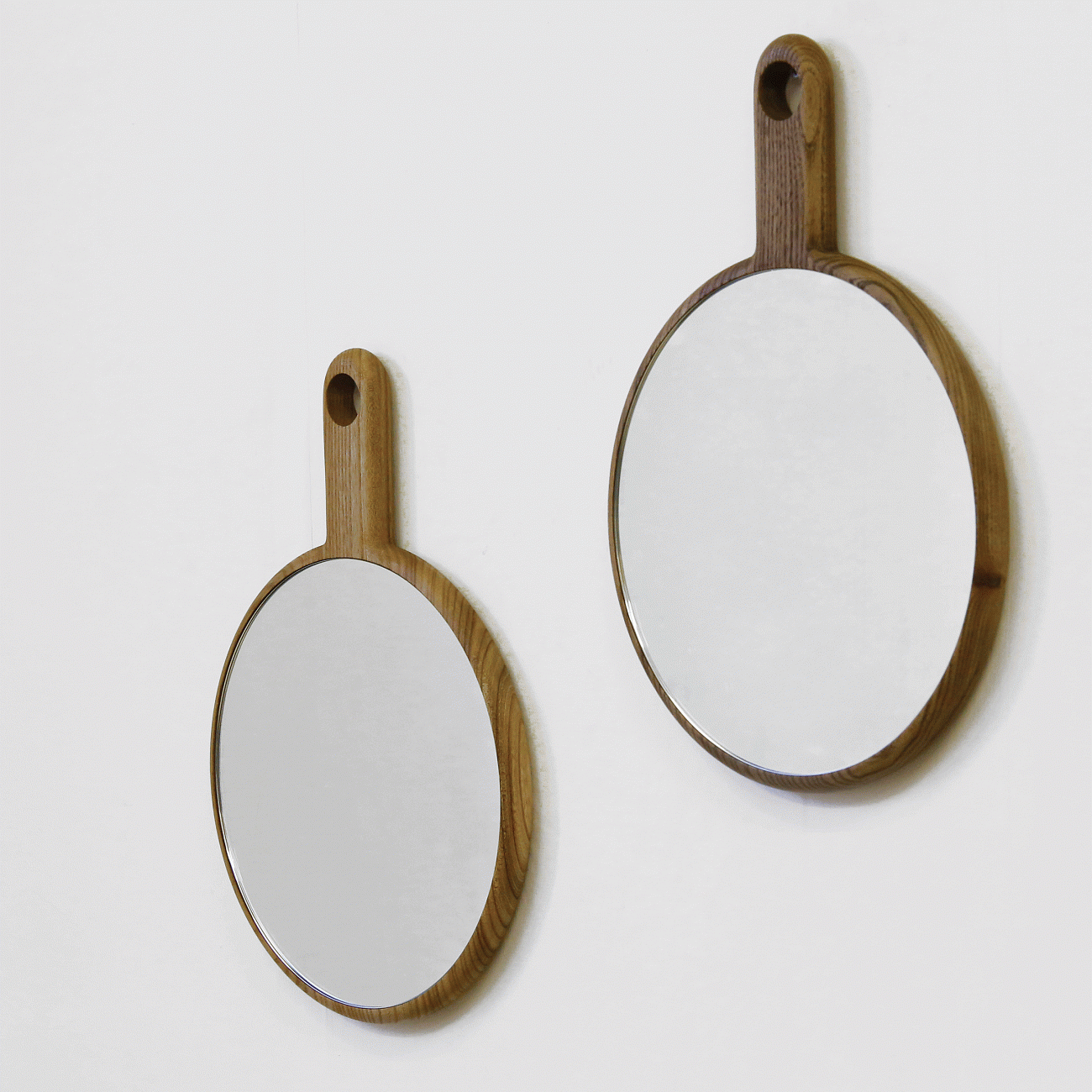 Зеркало настенное деревянное с ручкой Bosco BONESSI ДИЗАЙНЕРСКИЕ 193858 Бежевый  - Вид №9