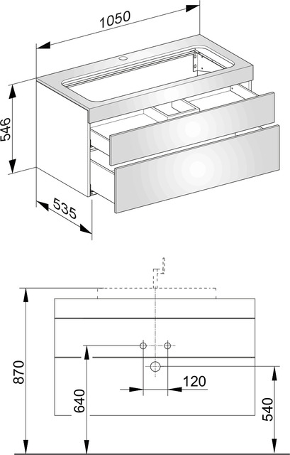 31582390100 Тумба под умывальник KEUCO Edition 400 - Вид №2