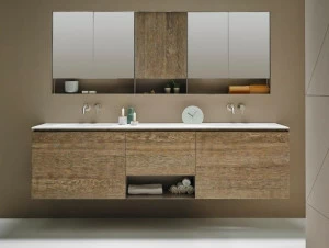 INBANI Модульная подвесная тумба под умывальник из дерева Strato