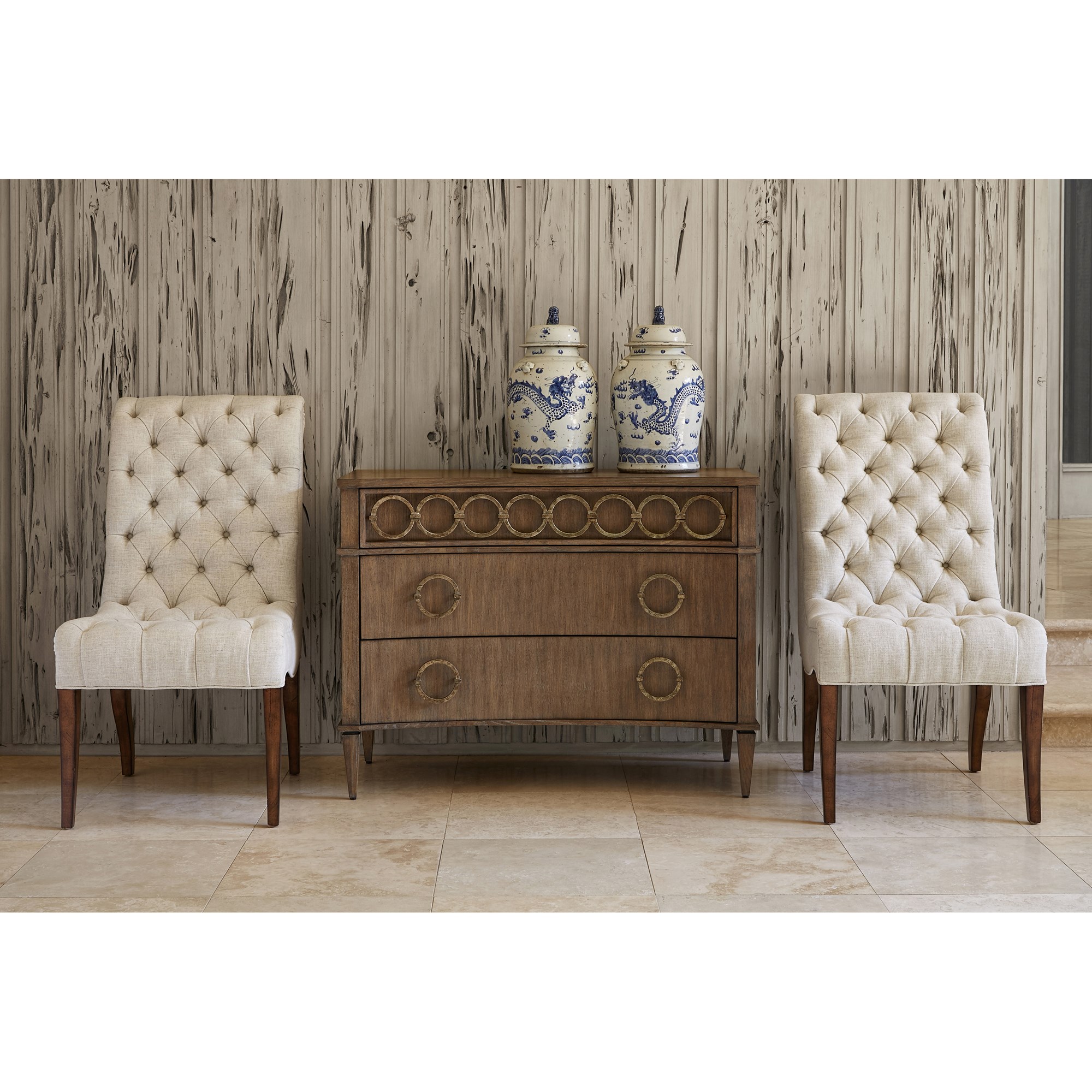 Тумбочка 07205-830-001 Ring Chest -Driftwood / Ant. Silver Ambella  - Вид №2