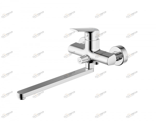 Смеситель для ванны длинный излив REAL F6121179CP-01L bravat