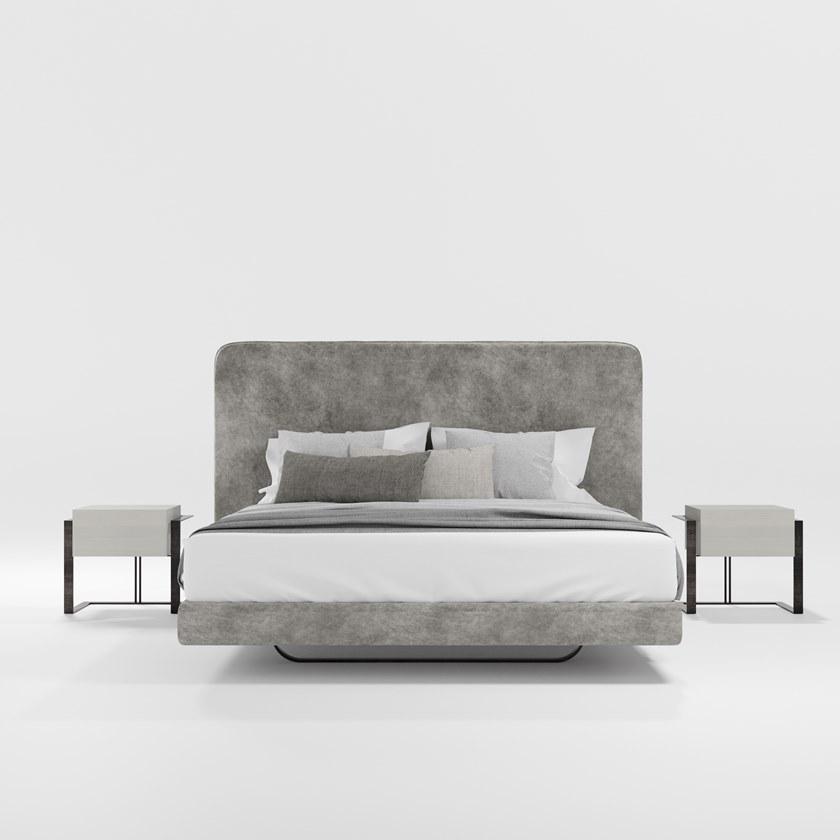 Barel Двуспальная кровать с обивкой из ткани sun-id-1406325 - Вид №2