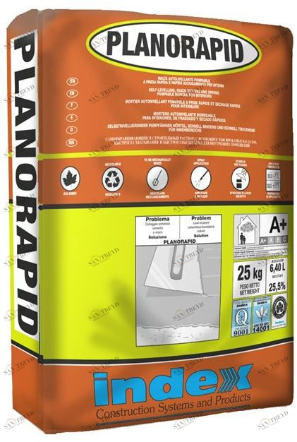 INDEX Быстро схватывающийся и высыхающий самовыравнивающийся продукт Planorapid sun-id-1398422