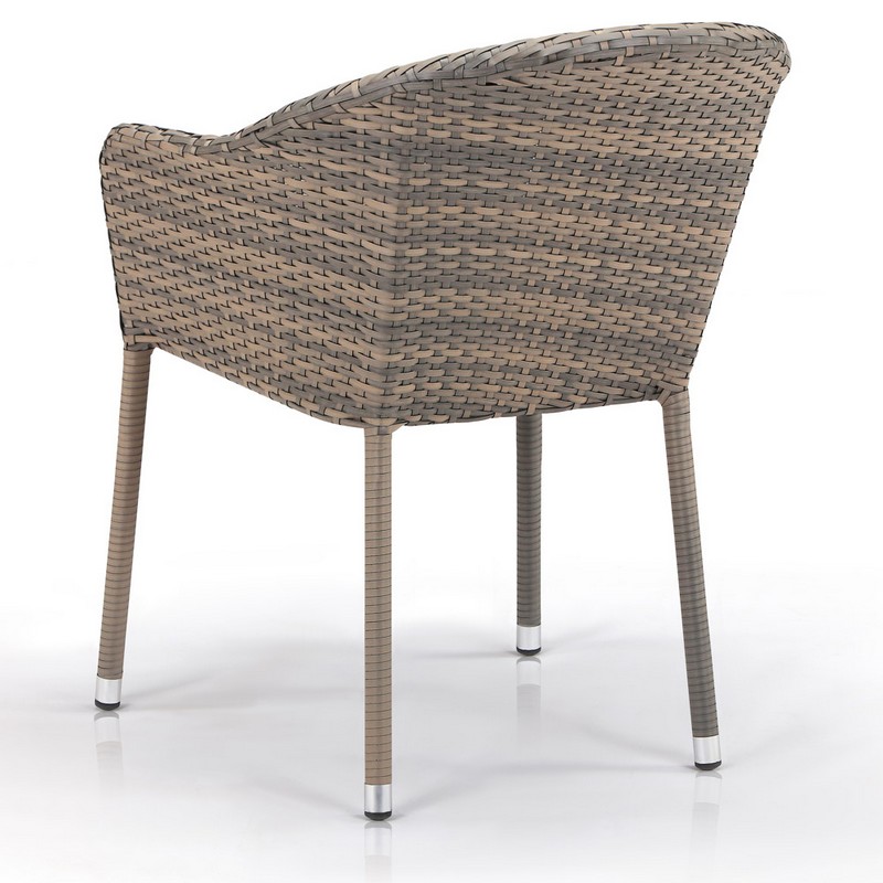 Кресло из искусственного ротанга "Дуон" Pale AFINA  130587 Серый  - Вид №1