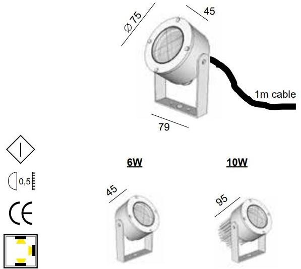 BEL-LIGHTING Алюминиевый светодиодный уличный проектор Saturn 7006  - Вид №2