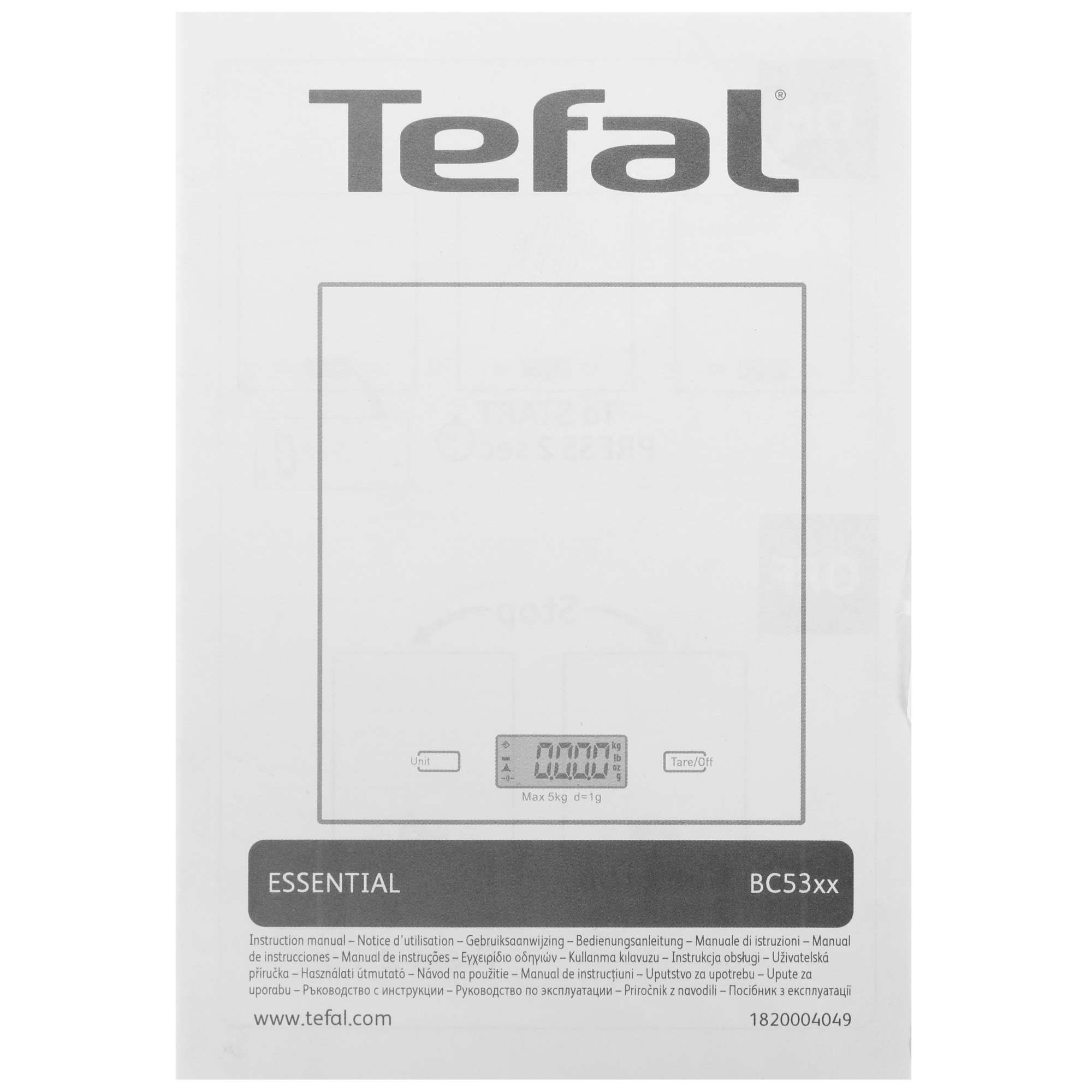 4716780 Кухонные весы Tefal BC5304V0 белый STDN-0096592 - Вид №4