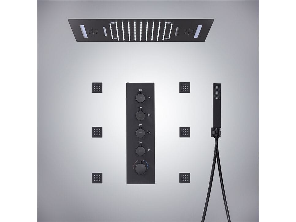 Утопленный набор для душа со светодиодной насадкой для душа Fontana Showers питьевой фонтанчик ARCH-00067134