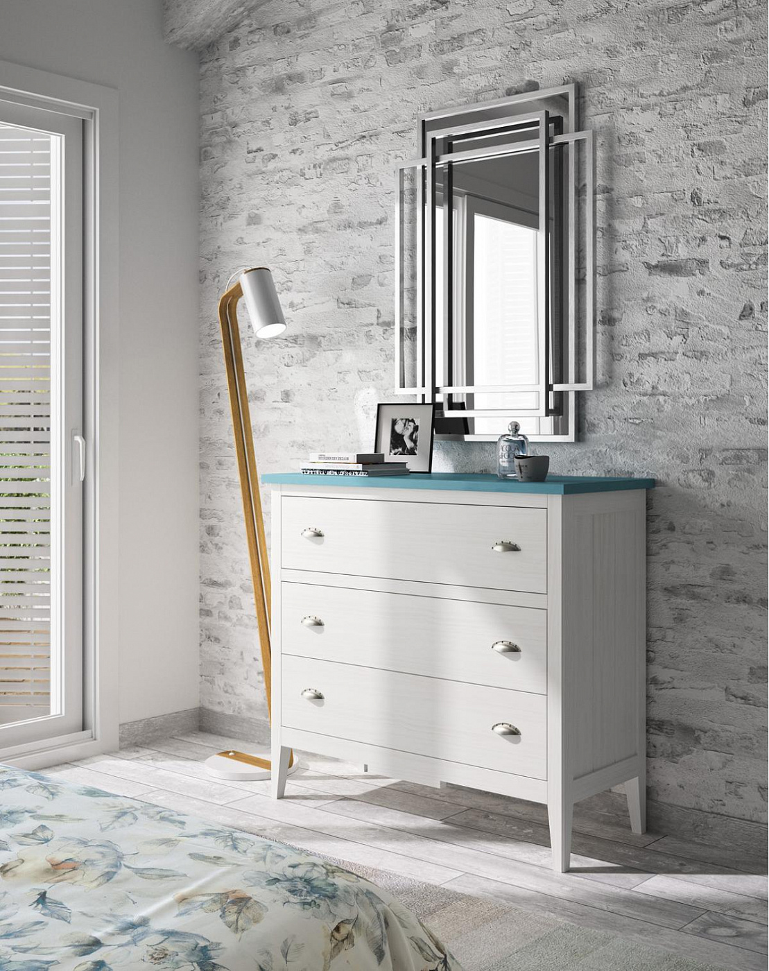 090599 Комод 3 ящика Grupo Seys Nantes Santreyd