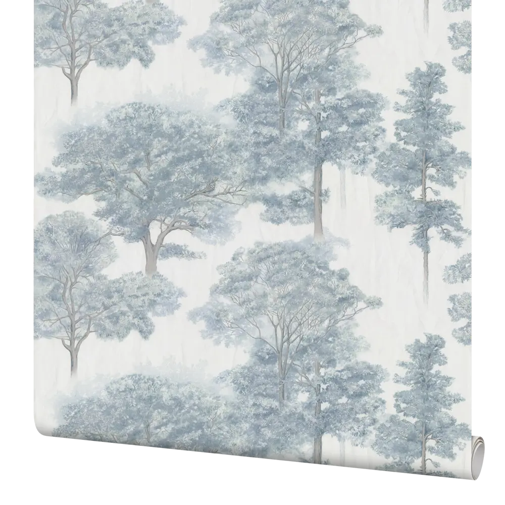 Обои флизелиновые Palitra Home Taina Lesa серые с растительным орнаментом 89427172 STLM-1575238