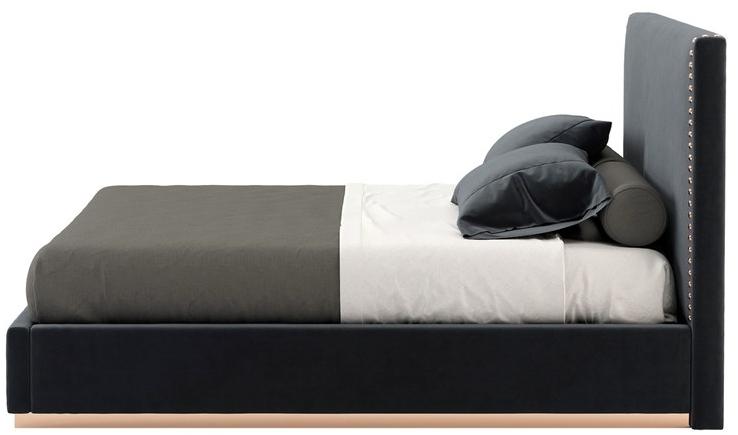 Laskasas Кровать из мягкой ткани с высоким изголовьем Marlon Lk1133  - Вид №2