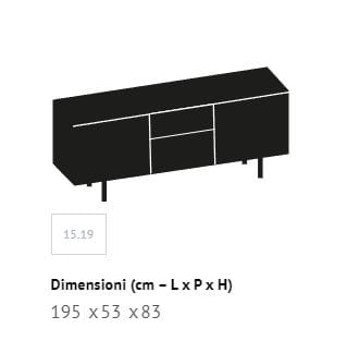 Деревянный шкаф с распашными дверцами и ящиками Bontempi Casa AMSTERDAM ARCH-00013550 - Вид №4
