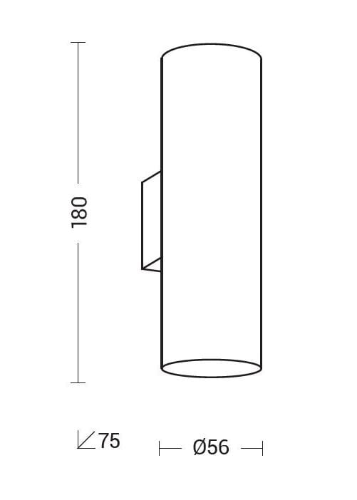 Алюминиевый светодиодный настенный светильник Rossini Illuminazione Axiom ARCH-00141004 - Вид №3