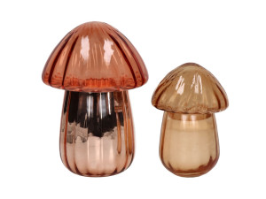 Стеклянный подсвечник