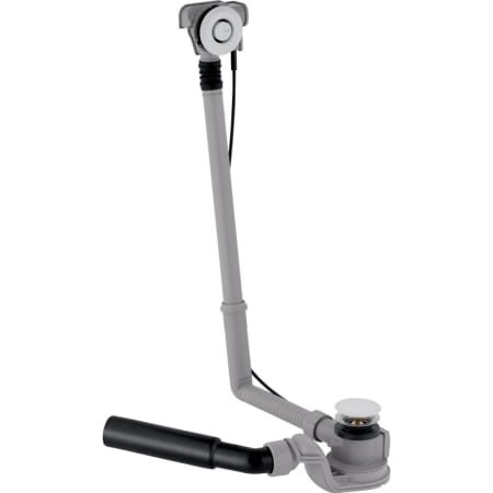 150.757.21.1 Слив-перелив для ванны Geberit с системой нажатия PushControl, d52, высота 60 см, с декоративным комплектом и соединительным коленом Geberit 