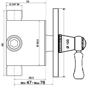 rvb Переключатель для душа на 4 направления 1935 limoges 1935.--.89 - Вид №1
