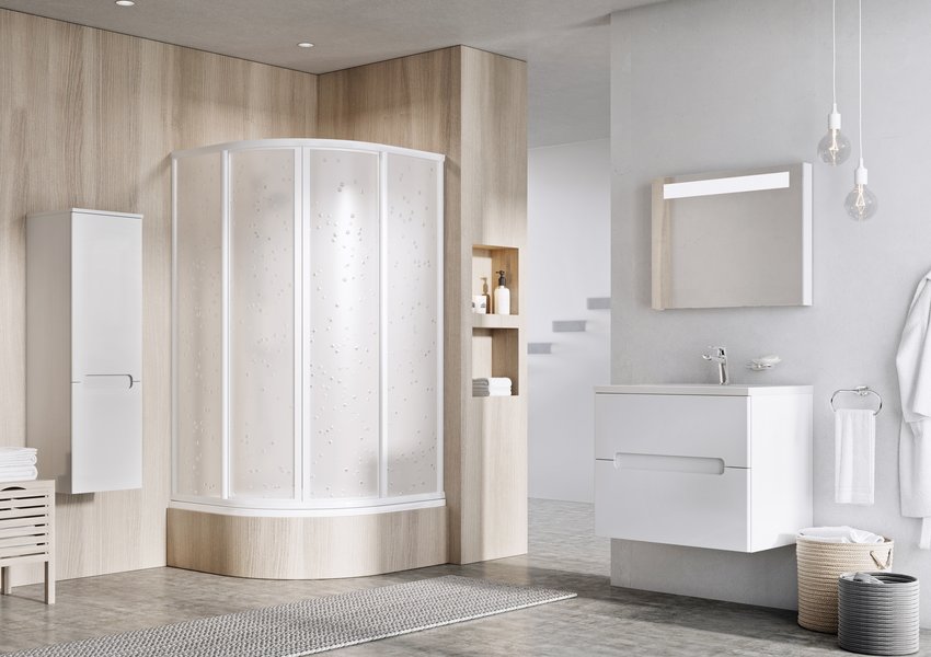 SKCP4-80 SABINA белый+Гpапе Ravak 31144V100ZG - Вид №1