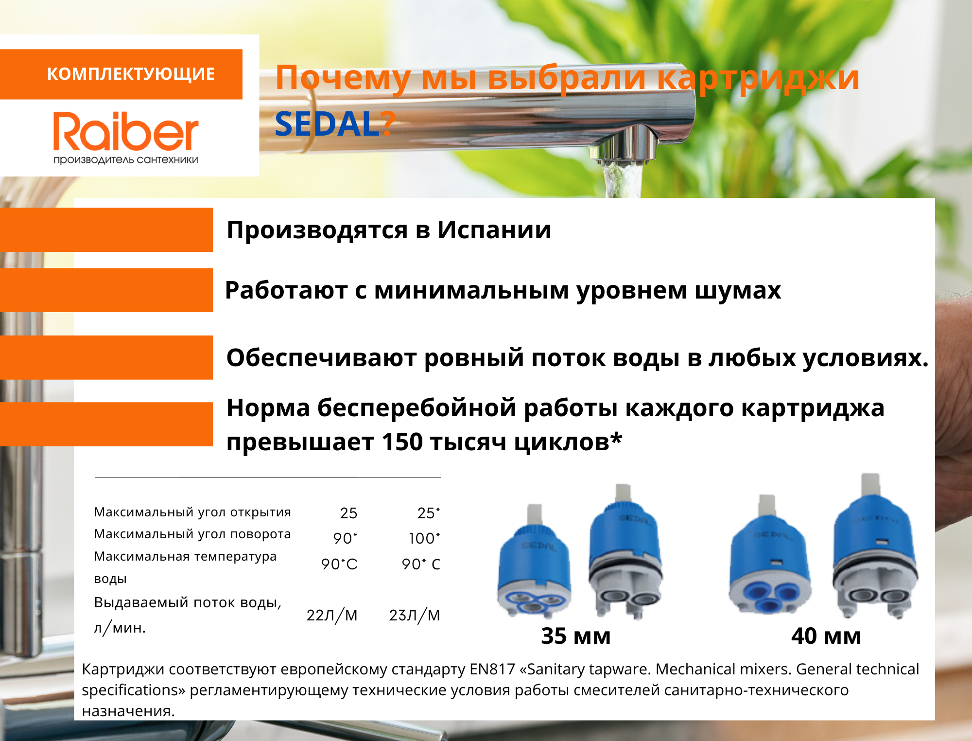 R1603 Смеситель для кухни Zuks однорычажный, боковой Raiber  - Вид №6