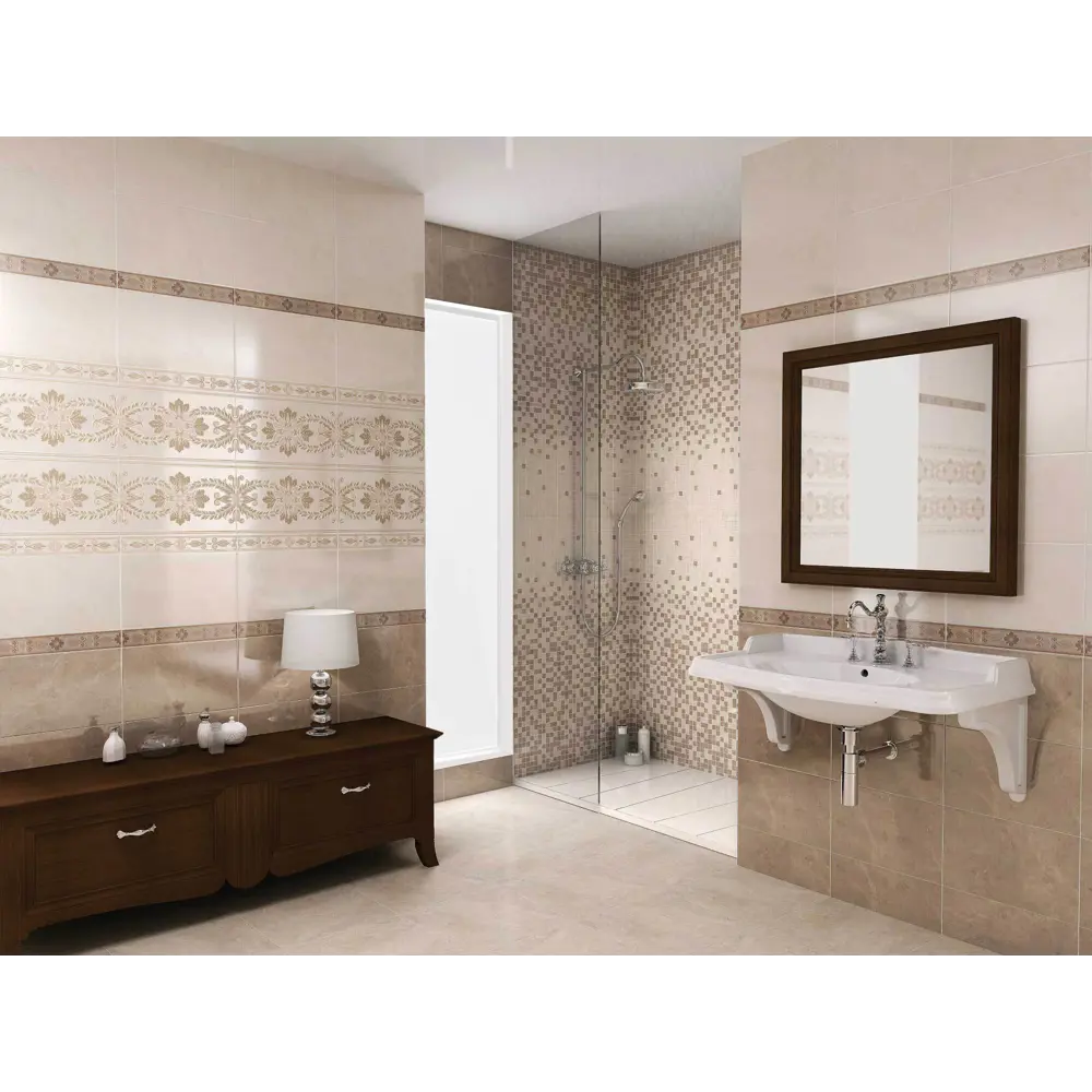 Плитка настенная Kerama Marazzi Мармион 25x40 см 1.1 м² цвет серый 82688070 STLM-2060743 - Вид №1