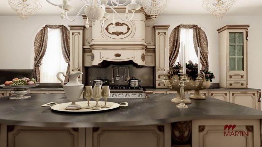 Martini Interiors Кухня из массива дерева на заказ с островом sun-id-1351791 - Вид №3