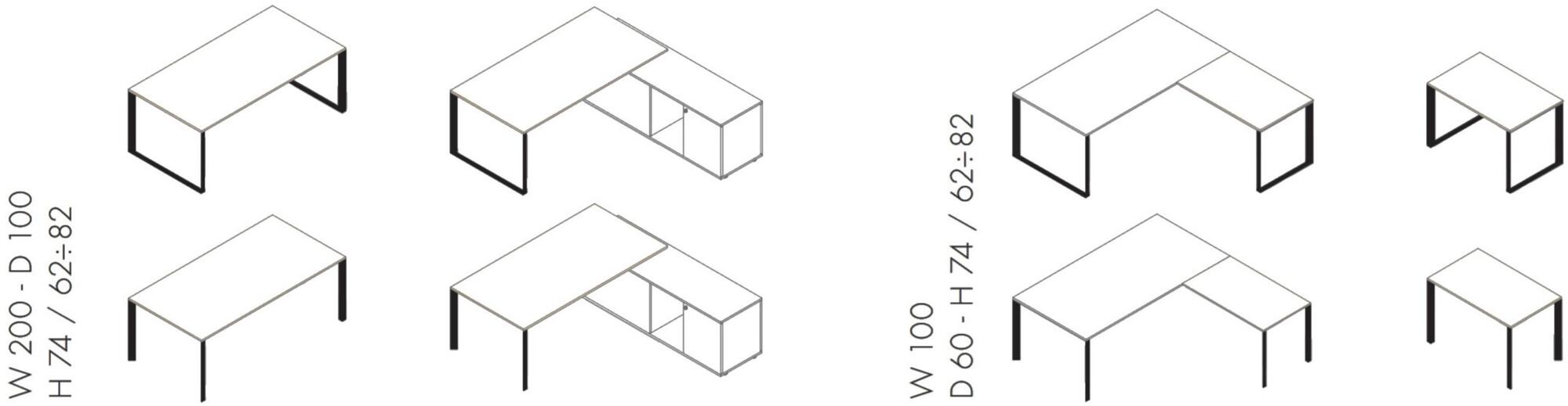 Sinetica Прямоугольный рабочий стол Diamond sun-id-1417974 - Вид №11