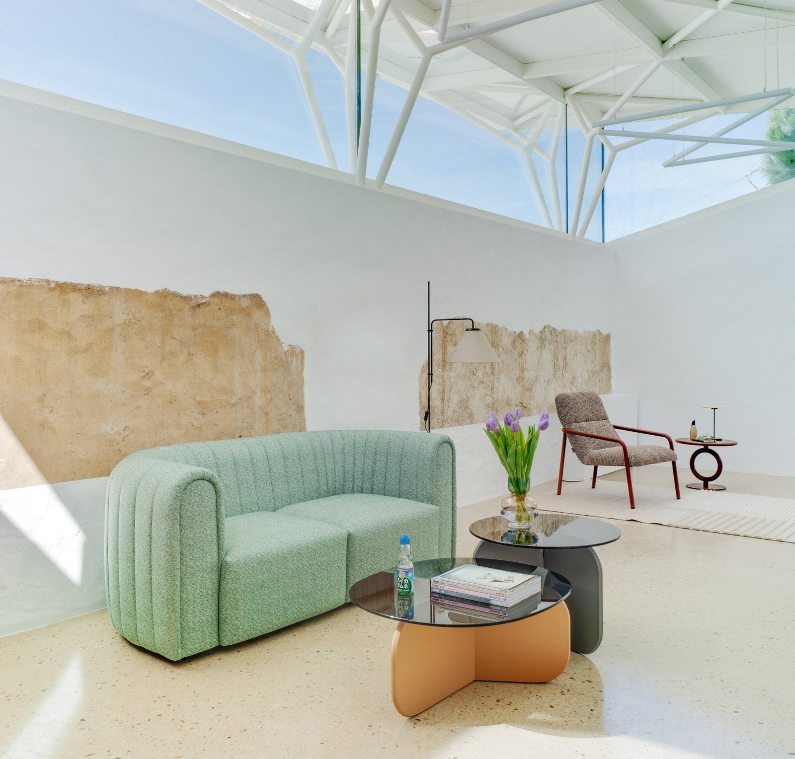 Журнальный столик из стали и МДФ SANCAL ARCH-00115676 - Вид №5