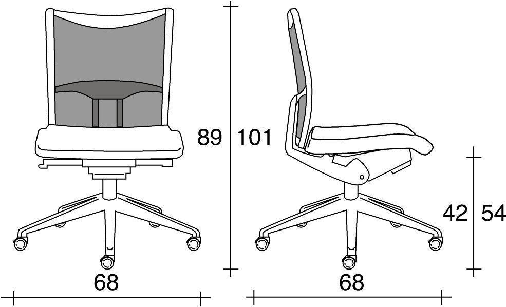 TALIN Сетчатое офисное кресло с 5 спицами на колесиках Avianet sun-id-1358598 - Вид №1