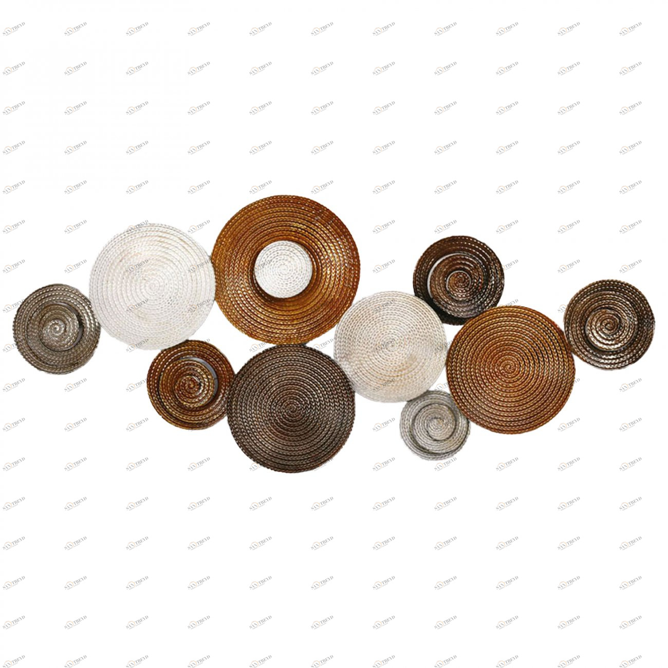 Панно на стену из металла colorful plates 137*58 см. EVENHOME  192753 Золото 