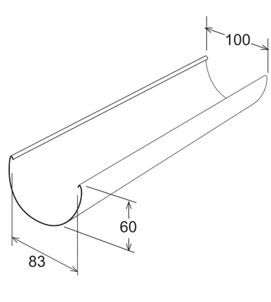 ПВХ желоба модель 100 First Corporation First Plast ARCH-00090771 - Вид №2