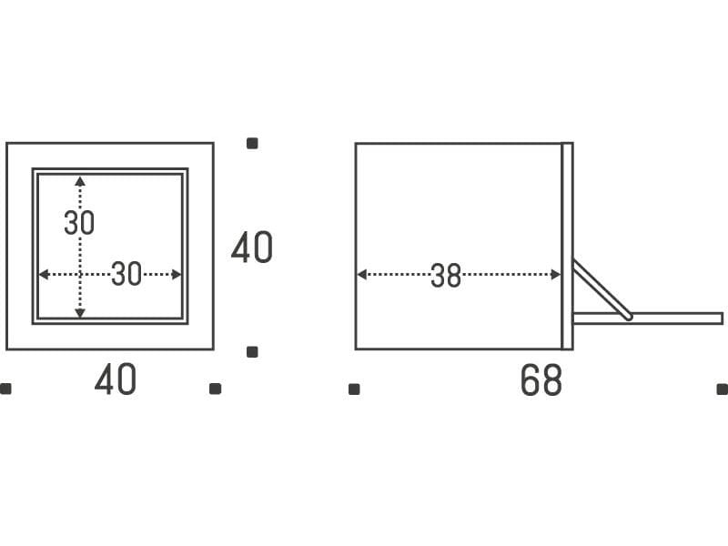 Фанерная подвесная тумбочка AMBIVALENZ Fläpps Box 40x40x40 ARCH-00047348 - Вид №6