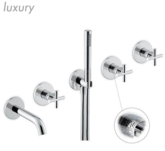 newform Встраиваемый в стену комплект для ванны с ручным душем Blink 70873e - 70973e - Вид №1