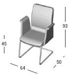 AP Factor Консольное кожаное кресло с подлокотниками Alaska sun-id-1347848 - Вид №2