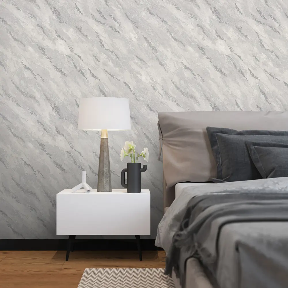 Обои DIAMOND Elbrus серые флизелиновые с текстурным рисунком 89337780 STLM-0830162 - Вид №2