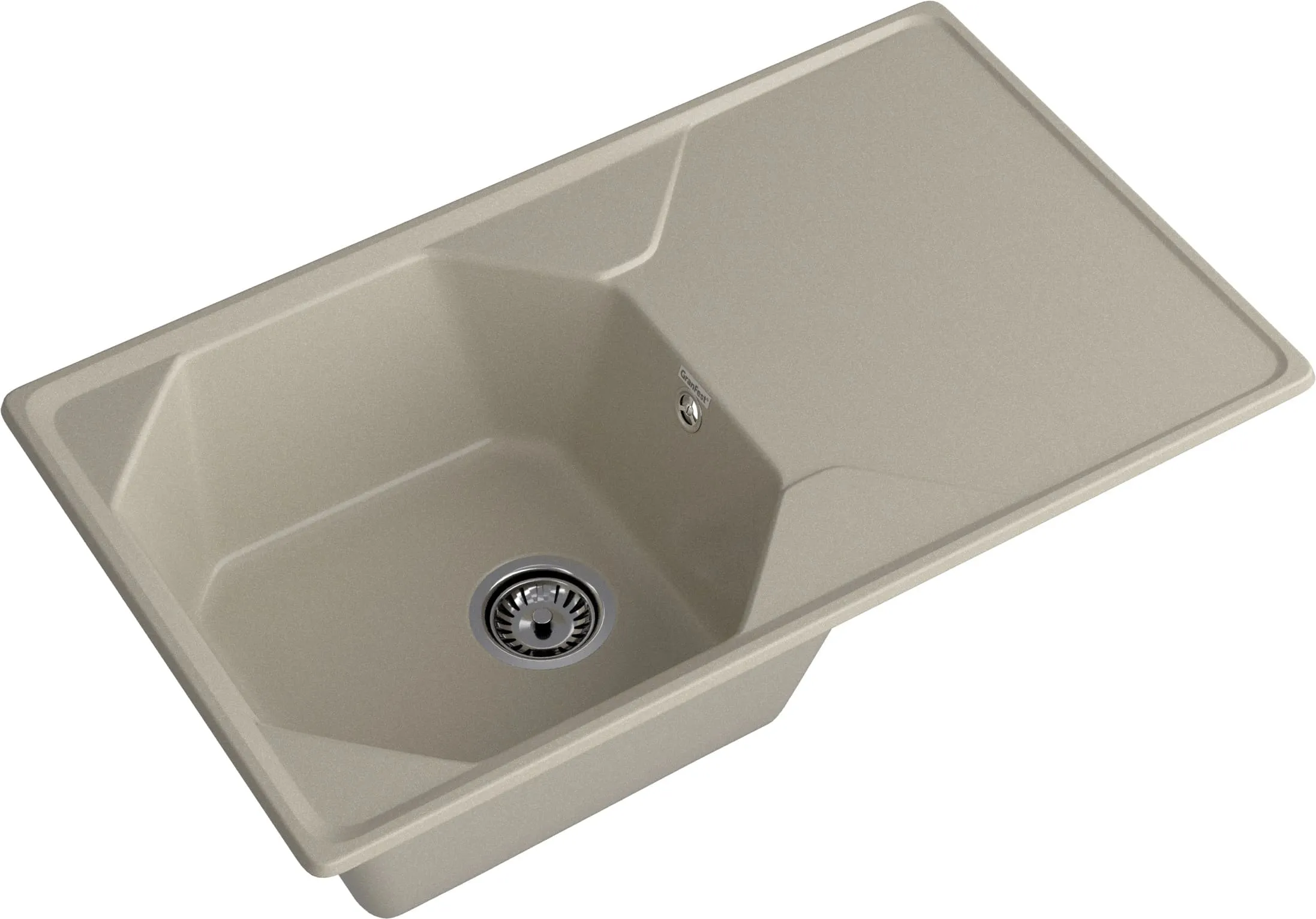 Кухонная мойка Искусственный камень UNIQUE S130 GranFest U-840L-S130 - Вид №2