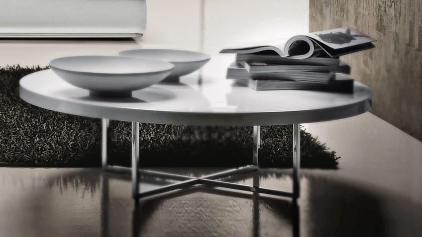 Former In Italia Круглый журнальный столик из лакированного дерева My way plus sun-id-1349380 - Вид №1