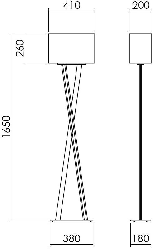 NEXO LUCE Торшер из металла Oxen floor lamp 2220e0 - Вид №3