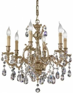 Possoni Illuminazione Люстра из французского золота с кристаллами swarovski® Versailles 093/6-sw/g