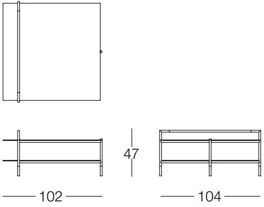 Frigerio Salotti Низкий квадратный журнальный столик Kevin sun-id-1382398 - Вид №1
