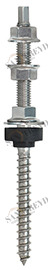 Винт NW 21 12 300 NW21 Tecfi Ø12  M12 x 300 